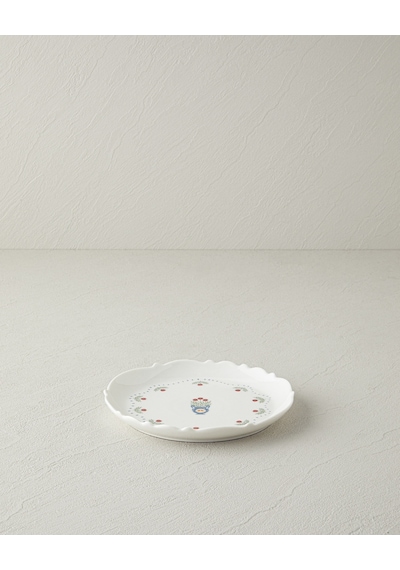 English Home Retro Realm New Bone China Pasta Tabağı 18 Cm Beyaz - Turuncu