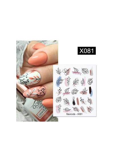 Su Transferli Nail Art Sticker X081 52340-1