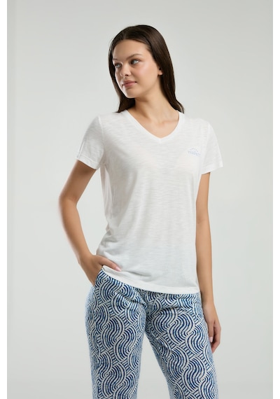 Arnetta Kadın Beyaz Pijama Takımı Beyaz