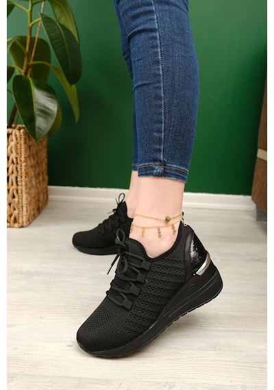 Delisle Fileli Kalın Topuklu Kadın Sneaker 001