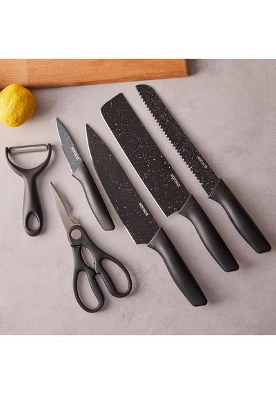 Black Stone 6 Parça Bıçak Seti Genel