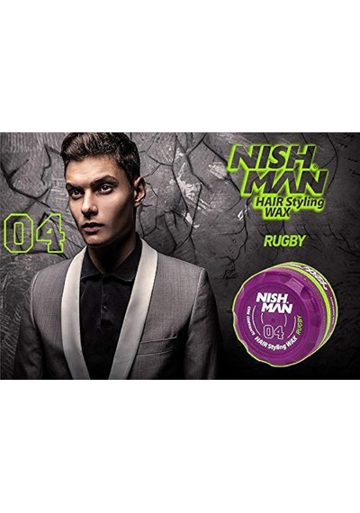 Saç Şekillendirici Wax 04 Rugby, 150 Ml Tüm Saç Tipleri Ekstra Güçlü, Islak Ve Parlak Görünüm