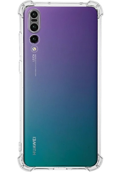Huawei P20 Pro Kılıf Kamera Korumalı Airbag Antishock Silikon Şeffaf Kapak