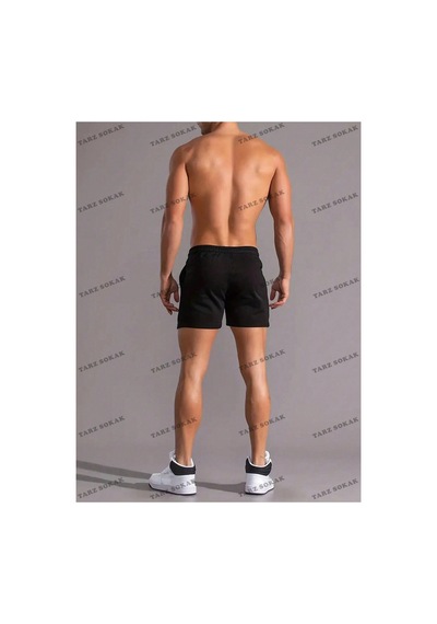 Tarzsokak Y2k Unisex Yaz Şort Bermuda Harajuka Anime Retro Kod-11514 Siyah