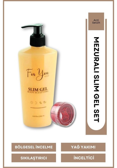 Slim Jel , Sıkılaştırıcı, Selülit Ve Çatlak Karşıtı Bakım Vücut Şekillendirici+ Mezura İle