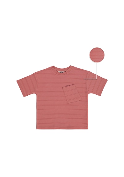Civil Boys Basic Önü Cepli 2-5 Yaş Tişört - Pembe Gül Kurusu