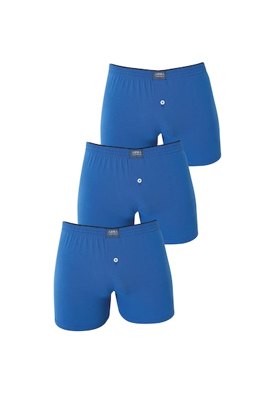 Arma Yıldız Erkek Mavi Düğmeli Boxer 3'lü Paket %100 Pamuklu Penye-mavi Mavi Arma Yıldız Erkek Mavi Düğmeli Boxer 3'lü Paket %100 Pamuklu Penye-mavi Mavi
