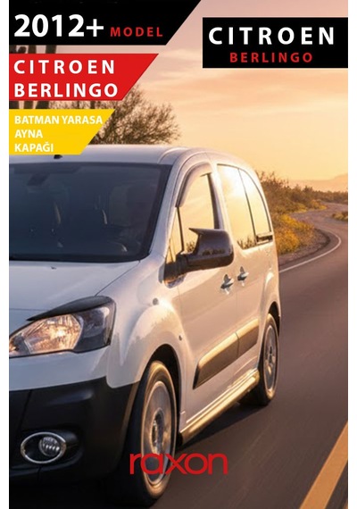 Citroën Berlingo 2012+ Batman & Yarasa Ayna Kapağı Parlak Piano Black Sport
