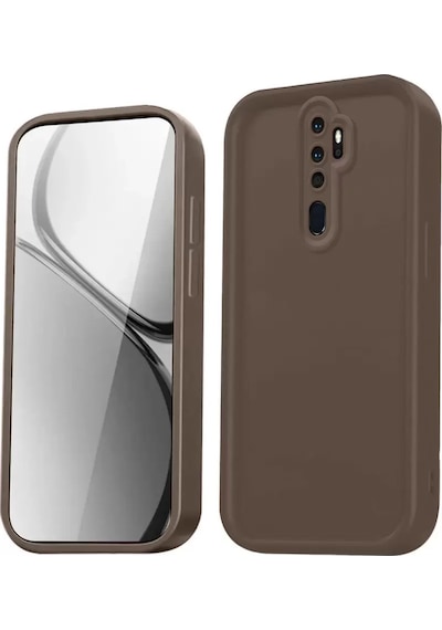 Newface Xiaomi Redmi Note 8 Pro Kılıf Viera Silikon - Kahverengi