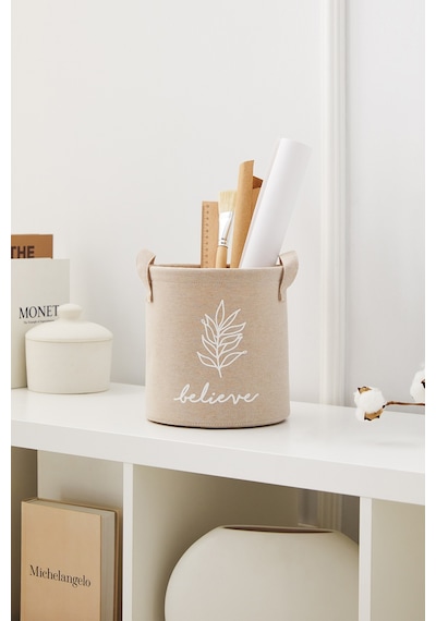 Ocean Home Textile Bej Renk Believe Sepet 20 x 20 cm