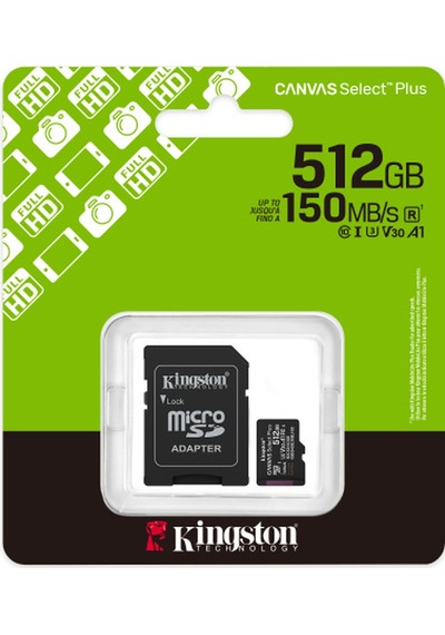 512 Gb Kıngston Mıcro Sd Cl10 Sdcs3/512gb