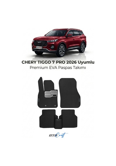 OtoCraft Chery Tiggo 7 Pro 2026 Ve Sonrası Araca Özel 3d Havuzlu Eva Paspas Tam Set 5 Parça
