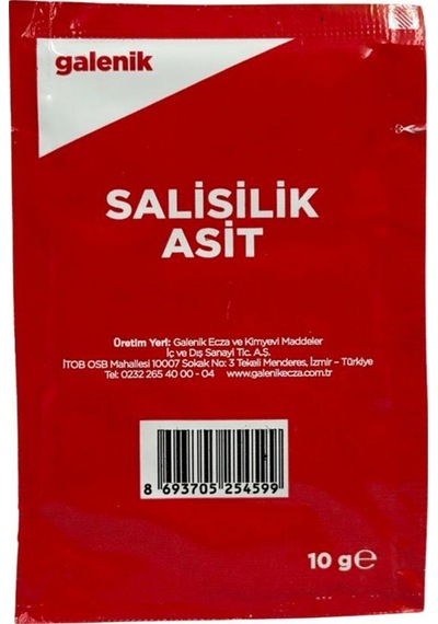 Galenik Salisilik Asit Acıde Salıcylıque 10 Gr X 50 Adet