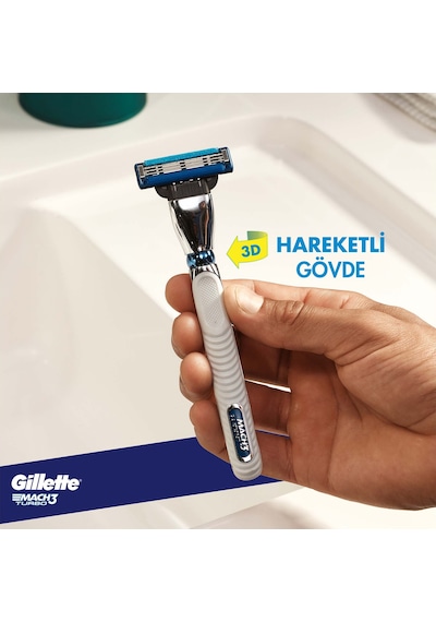 Gillette Mach3 Turbo Yedek Tıraş Bıçağı 5'li