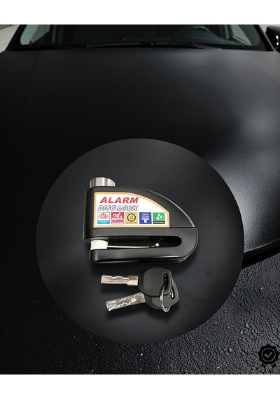 Disk Kilidi Güvenlik Sensörlü 110db Alarmlı Uczzzmotorkilit-3