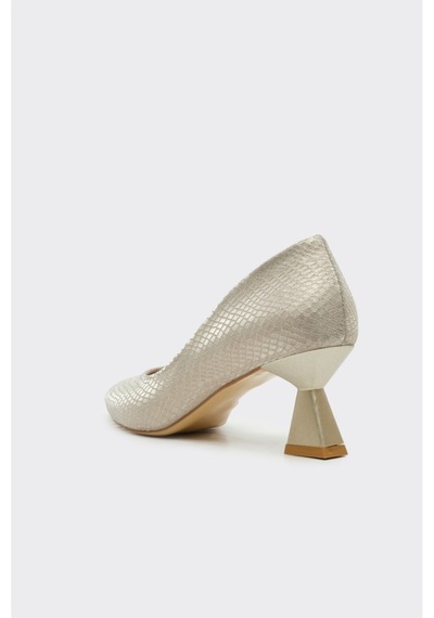 Derinet Kısa Topuk Saten Kadın Stiletto A.sim A.sim