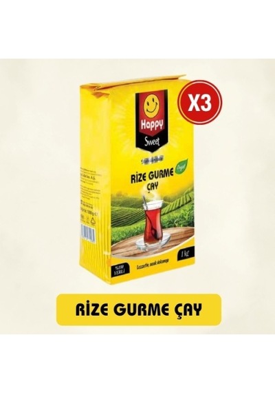 Happy Gurme Rize Çay 1 Kg X 3 Adet PKT.HAPPY.115