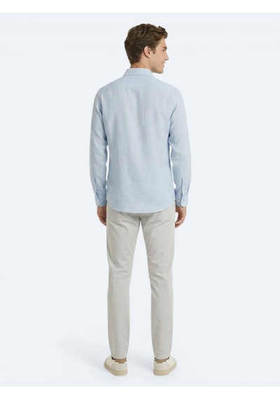 Kip Gri Regular Fit Dokuma Casual %100 Pamuk Gömlek