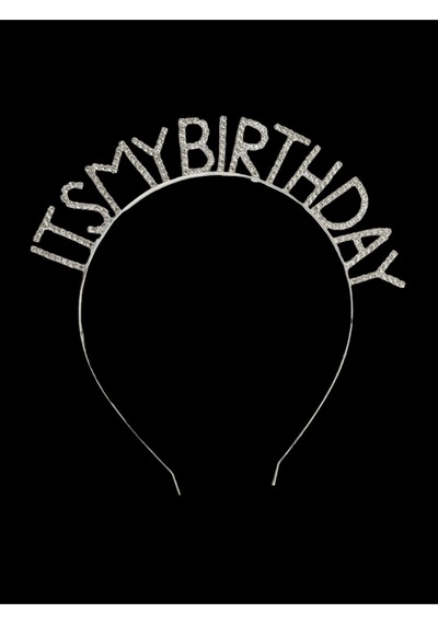 Doğum Günü It's My Birthday Metal Kristal Taşlı Taç Çok Renkli