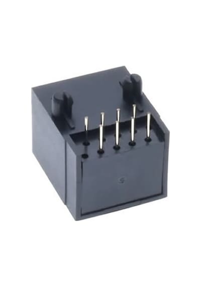 8P8C Plastik Rj45 Soket Ethernet Bağlantı Soketi 8 Pin Pcb Montaj