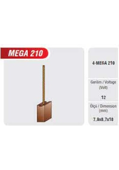Mega 210 - Peugeot 206 - 306 - 307 Fan - Klima Kömürü - 2 Adet