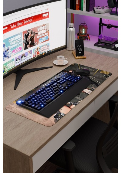 Kadın V2 70x30 Xl Gaming Kauçuk Kaymaz Taban Mouse Pad Fare Altlığı