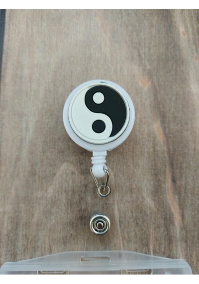 Yin Yang Silikon Yoyo Yaka Kartlığı Yatay Dikey Kart Koruyucu