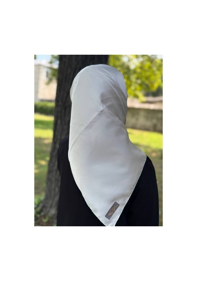 ALDAIYR Reyon Eşarp Saten Dokulu 95x95 Krem