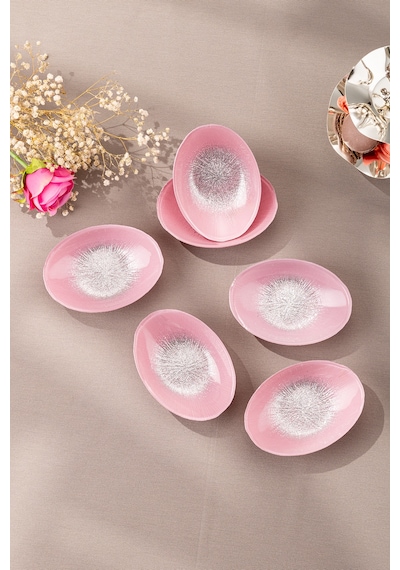 Emsan Pastel 6 Parça Cam Gondol 12 Cm Pembe Pembe
