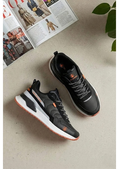 Mc Jamper 2019 Erkek Klasik Sneaker Siyah - Turuncu Siyah - Turuncu