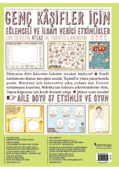Atlas Etkinlik Kitabı - Aleksandra Mizielinska - Domingo Yayınevi