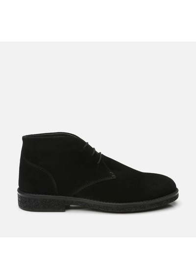Hotiç Hakiki Deri Siyah Erkek Günlük Bot 02boh296120a100 Siyah-black