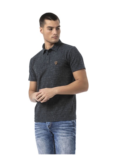Cipo & Baxx Erkek Polo Yaka Regular Fit Kısa Kollu Pamuklu Tişört Ct825 Siyah