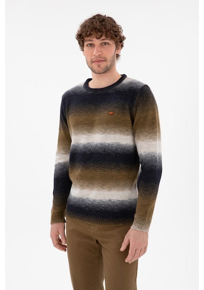 U.S. Polo Assn. Erkek Slim Fit Bisiklet Yaka Taş Kazak 50297082-VR049