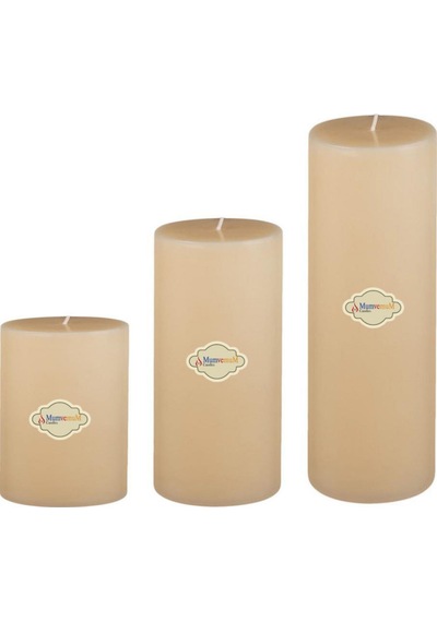 Medium Çap : 10 Cm Set Mum Krem Krem