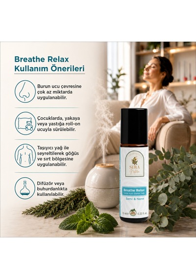 Breathe Relax Doğal Ferahlık Aromaterapi Yağı 10 ML