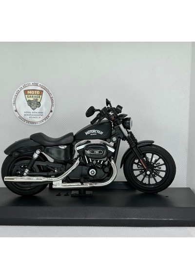 Harley Iron 883 Cruiser Chopper 1:12 Diecast Motosiklet Model Oyuncak