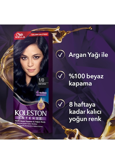 Koleston Intense 1/0 Mavi Siyah Saç Boyası