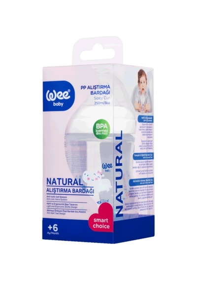 Wee Baby 297 Natural Alıştırma Bardağı 250  ML Beyaz