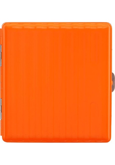 Bavul Desen Metal Kısa Sigara Tabakası 18li Orange