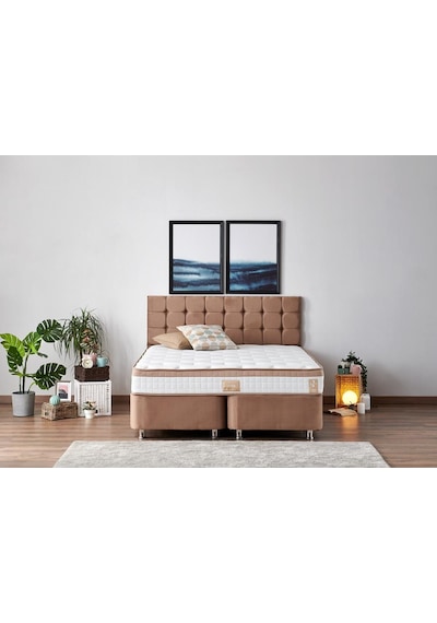 Niron Latte 200x200 Çift Kişilik Yatak Full Ortopedik Sert Yatak