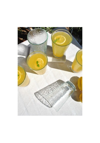 4 Adet Şeffaf Cam Bardak Seti 375 Ml Orven Seri Meşrubat Su Limonata Bardağı