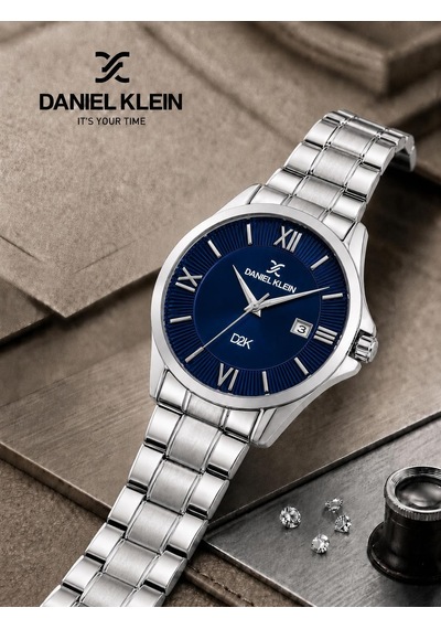 Daniel Klein Damat Ve Takım Elbiseye Özel 2 Yıl Garantili Çelik Kordon Erkek Kol Saati Vs.blkt.1180 Gümüş