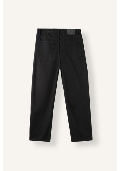 Defacto Baggy Fit Normal Bel Geniş Paça Jean Pantolon F2985ax26aunm40 Siyah-nm40