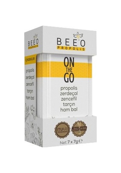 Beeo On The Go Propolis 7g 7'li - Zerdeçal Zencefil Tarçın Ham Bal Karışımı 5'li Avantaj Paketi Tarı