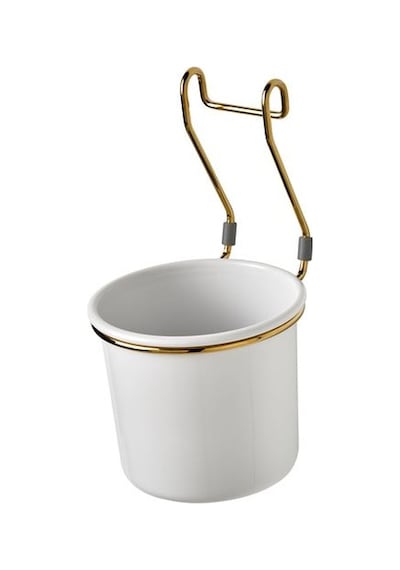 Çatal Kaşıklık Bıçaklık Ikea 14x16 Cm Beyaz-gold Renk Asılabilir