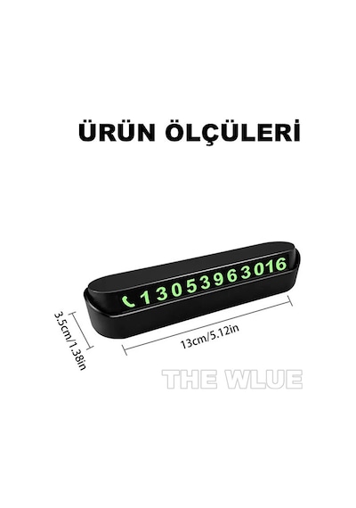 Fosforlu Gizlenebilen Araç İçi Numaratör Park Numaratörü