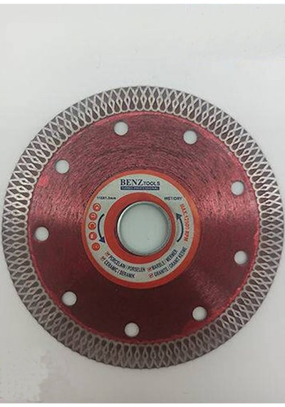 2'li 115 Mm Turbo Kanal Granit Mermer Beton Tuğla Kesme Spiral Taşlama Diski Ince Kesim Hassas Kesim