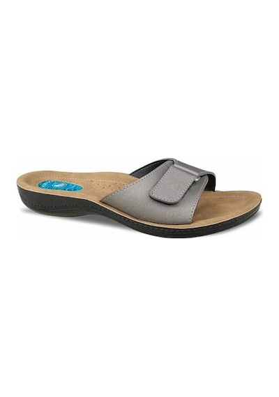 Ceyo 9808-15 Topuk Jelli Anatomik Taban Kadın Terlik Platin 36-40 Platin