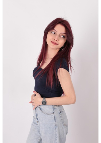Busem S0016476 Kadın Bluz Lacivert